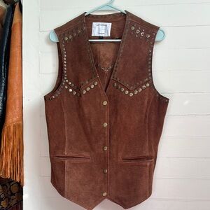 Understated Leather studded vest — Free People